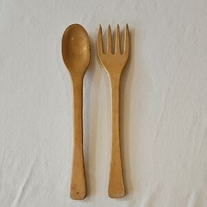 Oversized Wooden Fork & Spoon